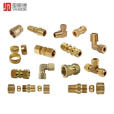 CNC-bearbejdning Messing Flare Fittings-komponenter